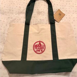 Trader Joe's Canvas Tote Bag LARGE